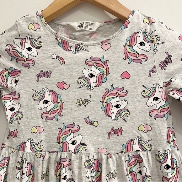 H&M Unicorn Long Sleeves Dress - Picture 2 of 7